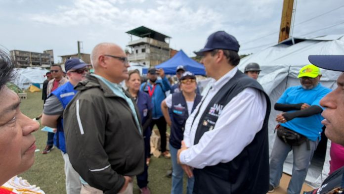 Ministro Víctor Atallah verifica en Venezuela el despliegue del hospital de campaña dominicano y la ayuda humanitaria