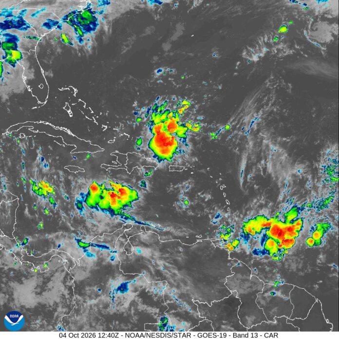 Indomet prevé aguaceros localmente fuertes, tronadas y ráfagas de viento durante la tarde por efectos de una vaguada