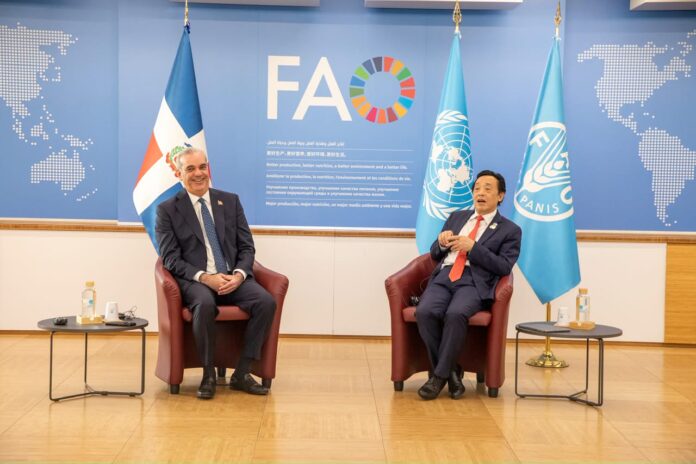 Director general de la FAO informa que el presidente Abinader recibirá la Medalla Agrícola