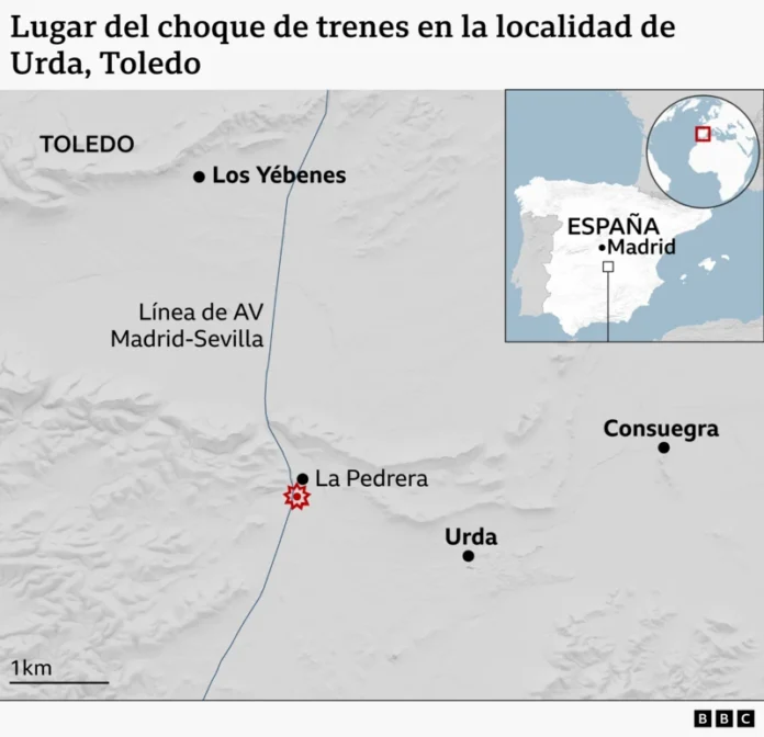 Qué se sabe del choque de dos trenes de alta velocidad en España que dejó decenas de muertos